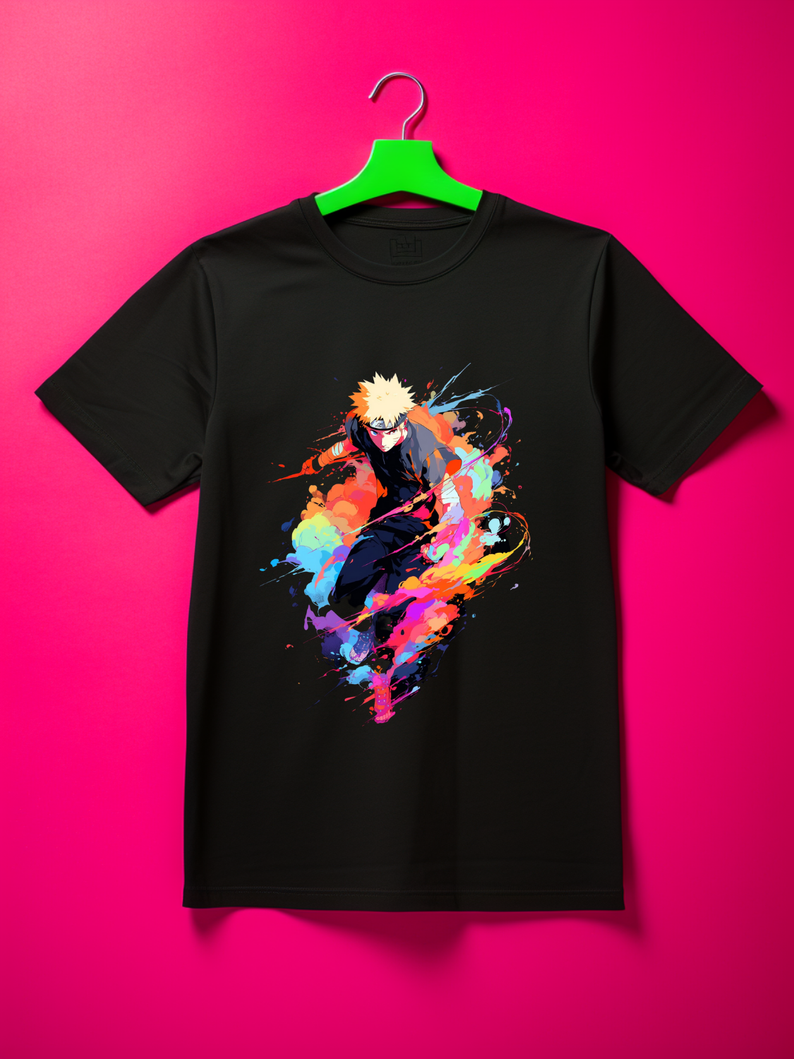 Naruto Black Printed T-Shirt 430