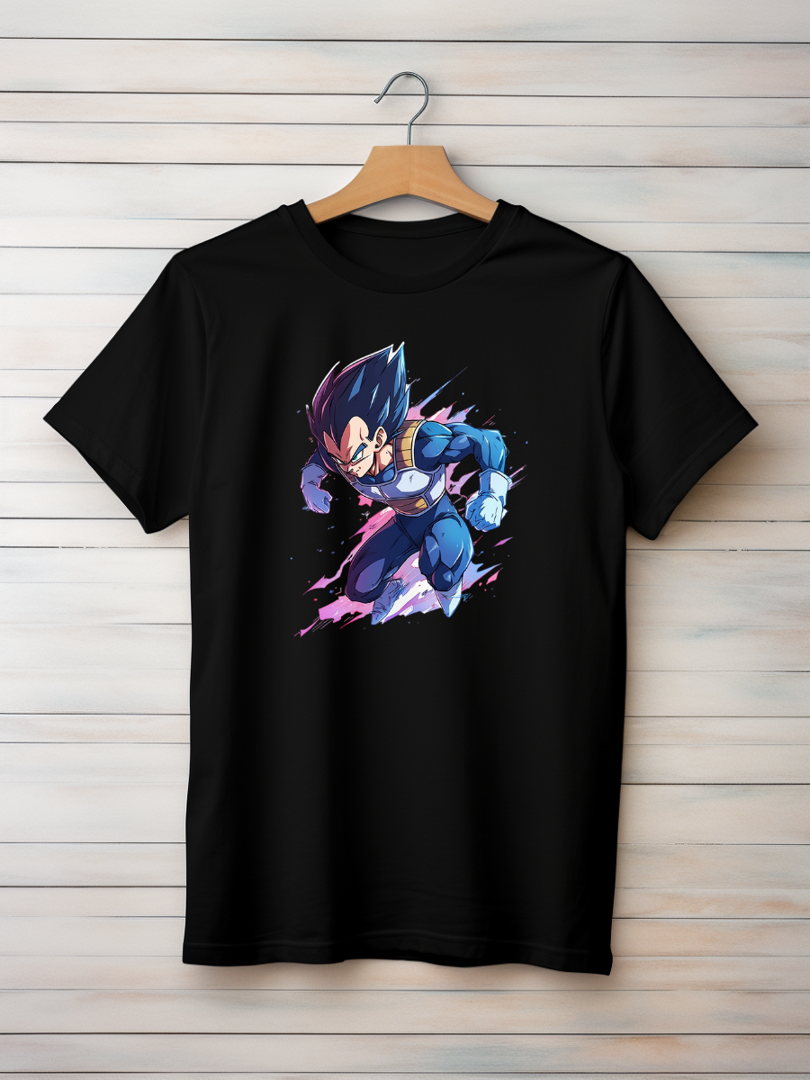 Vegeta Black Printed T-Shirt 100