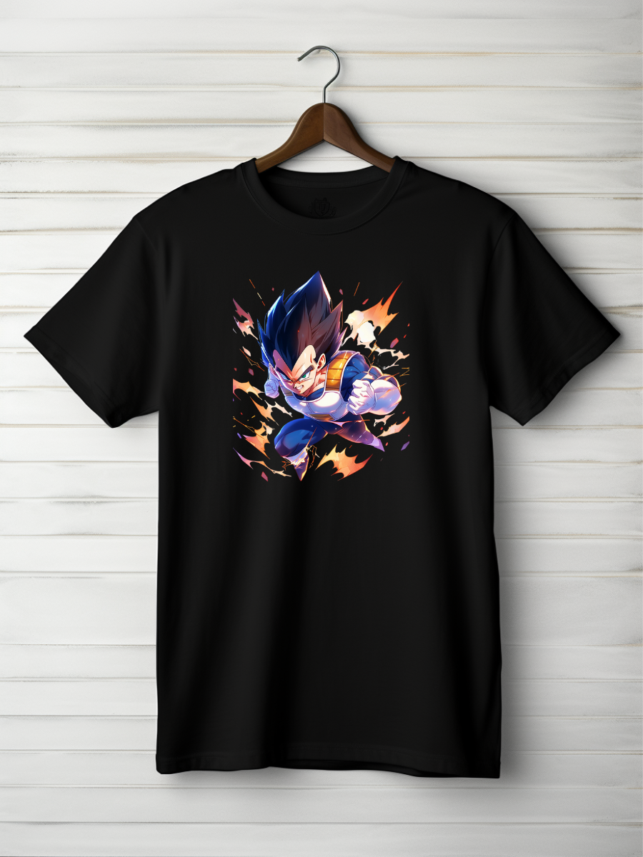 Vegeta Black Printed T-Shirt 102