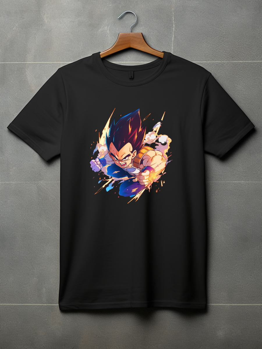 Vegeta Black Printed T-Shirt 104