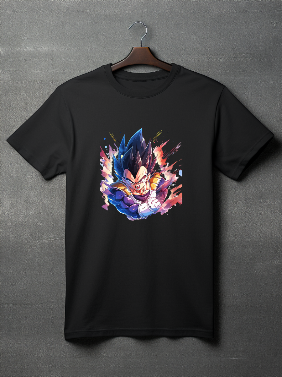 Vegeta Black Printed T-Shirt 105