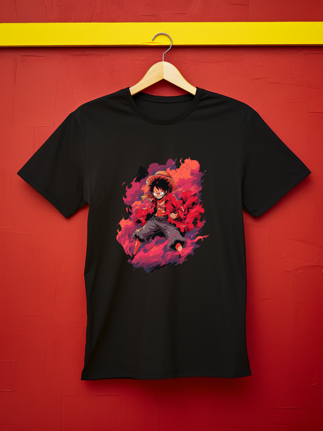Luffy Black Printed T-Shirt 441