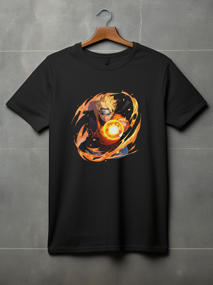 Naruto Black Printed T-Shirt 110