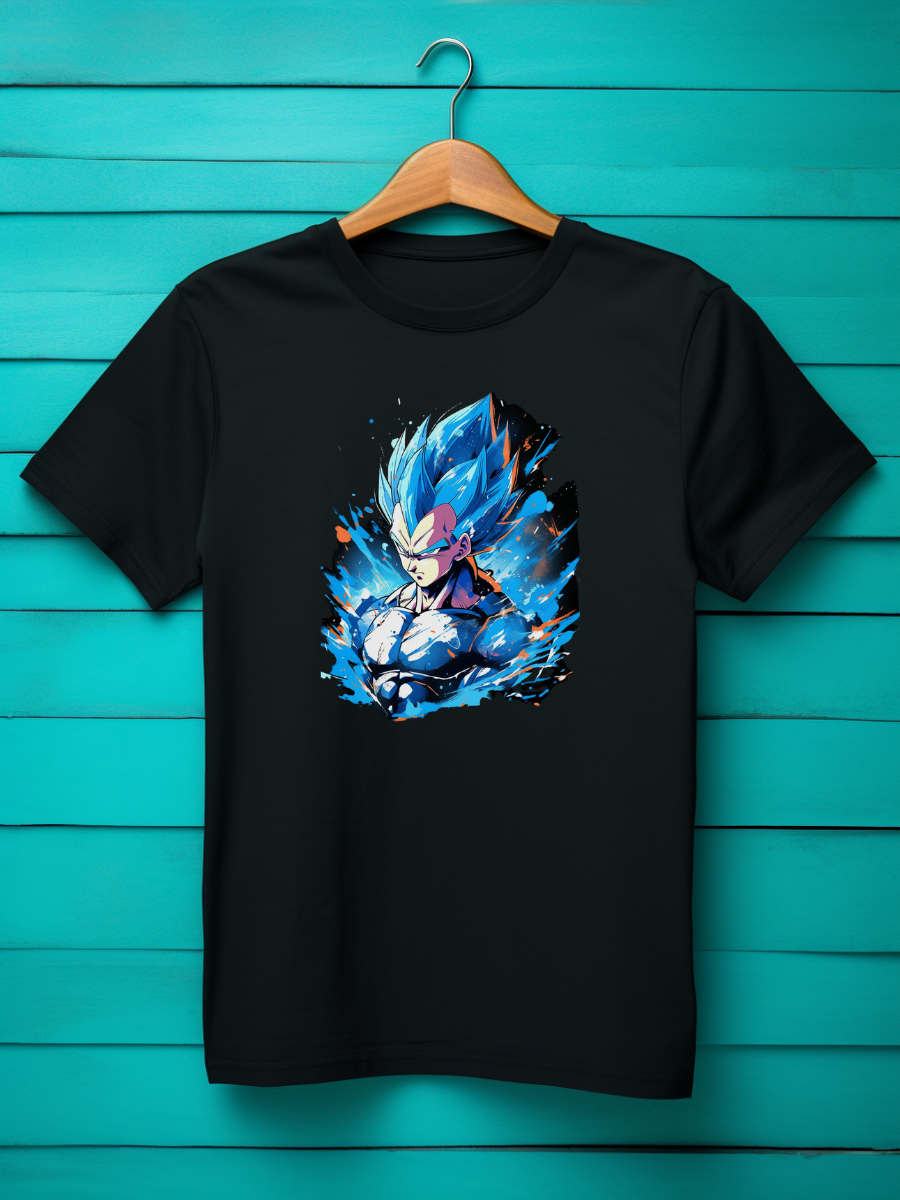 Vegeta Black Printed T-Shirt 261