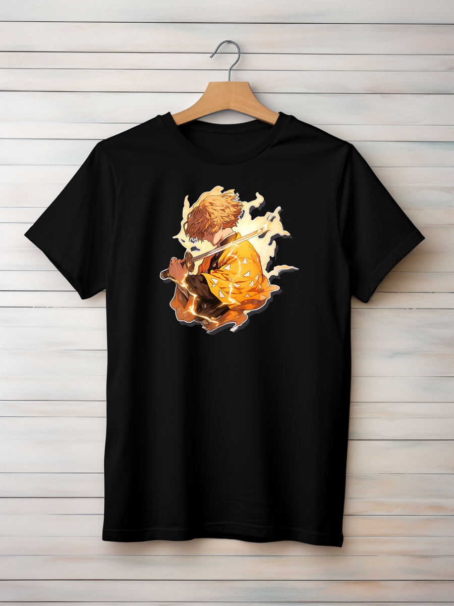 Zenitsu Black Printed T-Shirt 67