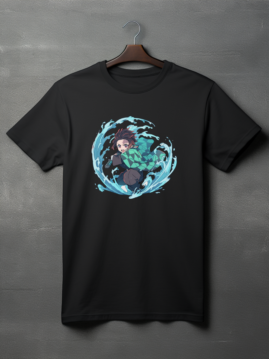 Tanjiro Black Printed T-Shirt 71