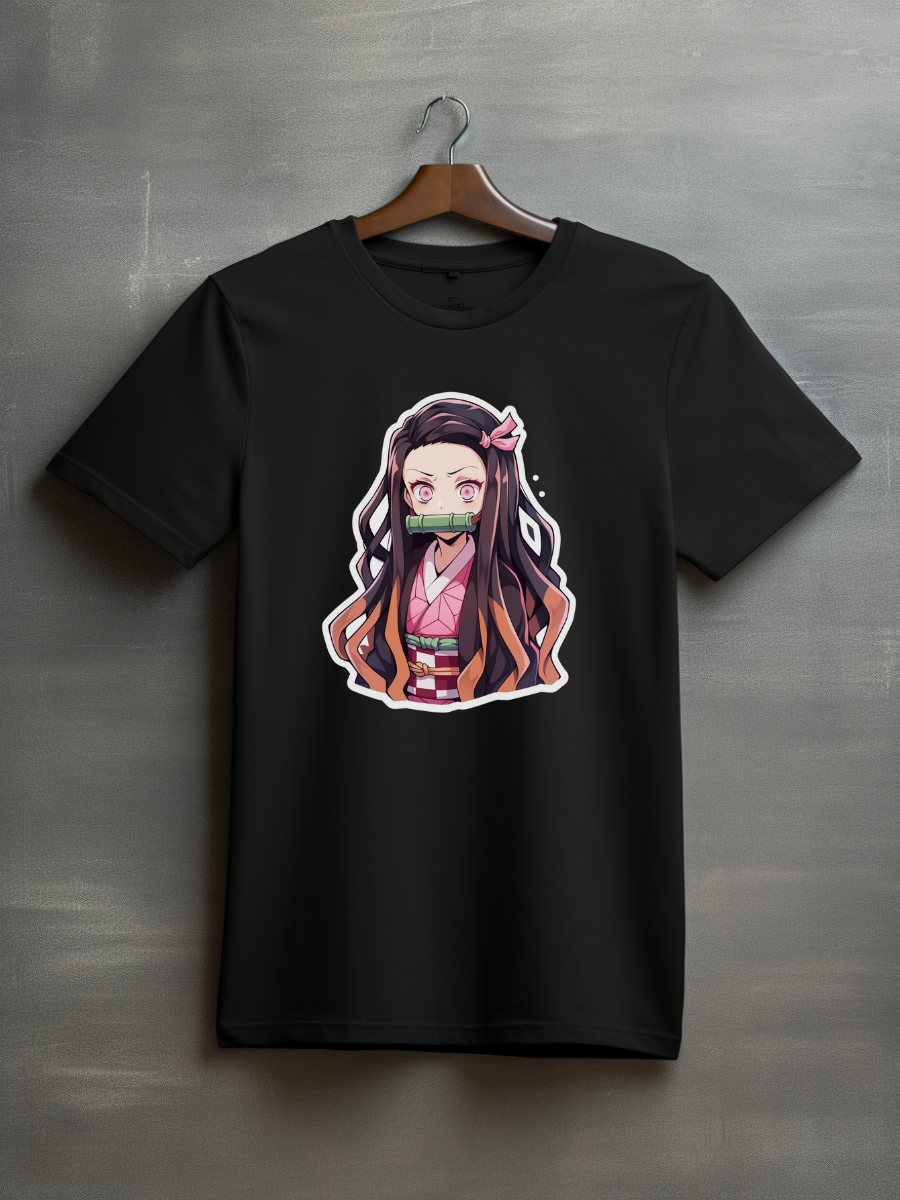 Nezuko Black Printed T-Shirt 73