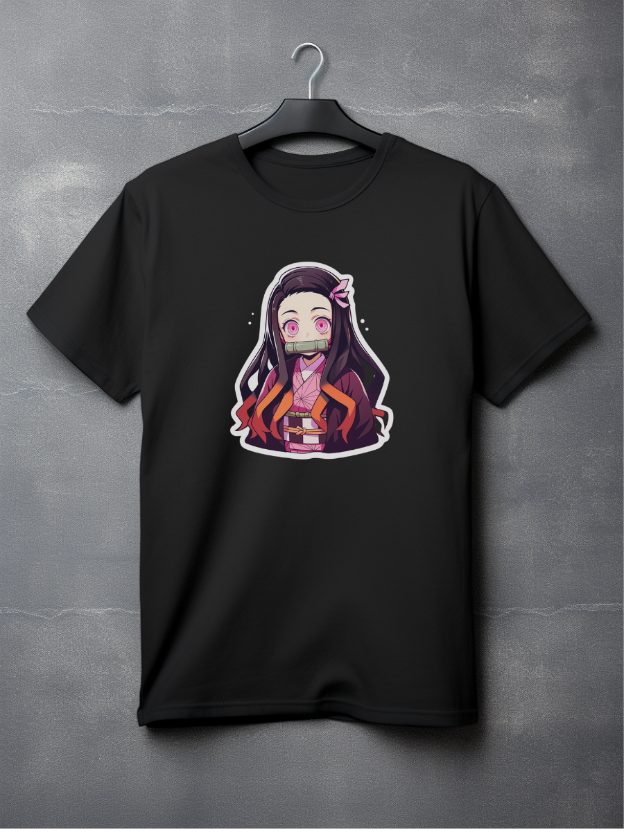 Nezuko Black Printed T-Shirt 74