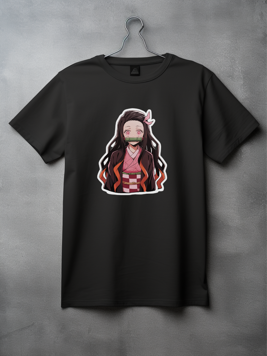 Nezuko Black Printed T-Shirt 75