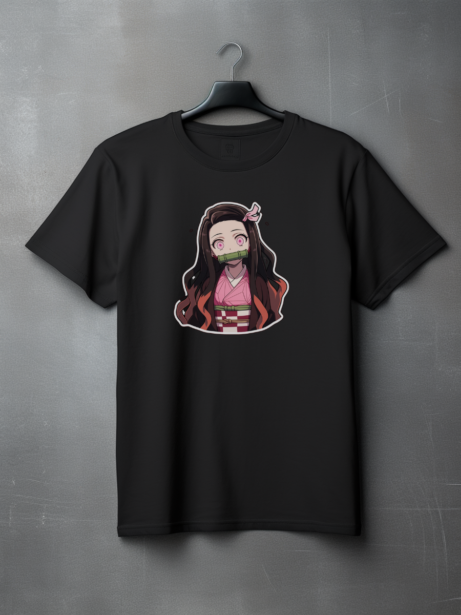 Nezuko Black Printed T-Shirt 77