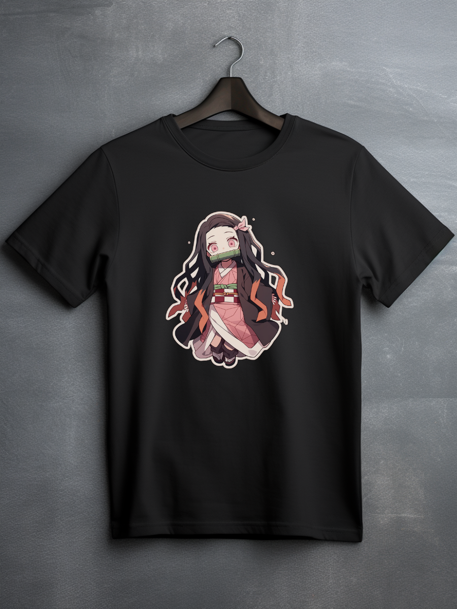 Nezuko Black Printed T-Shirt 76