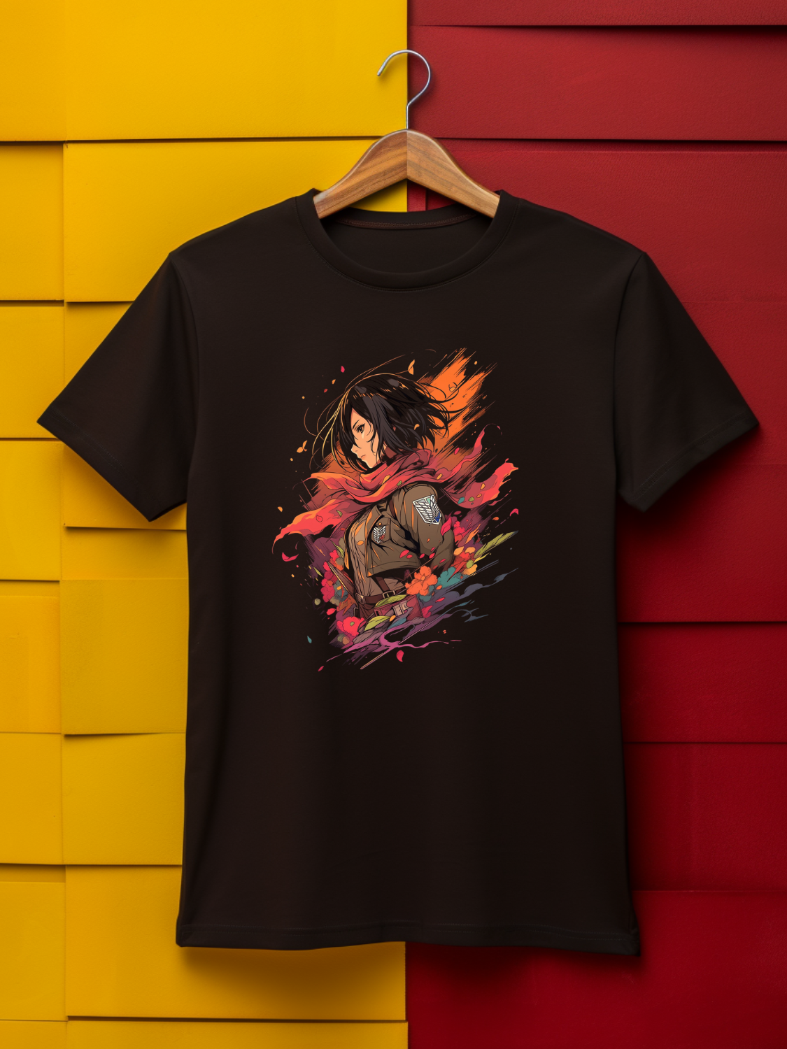 Mikasa Black Printed T-Shirt 499