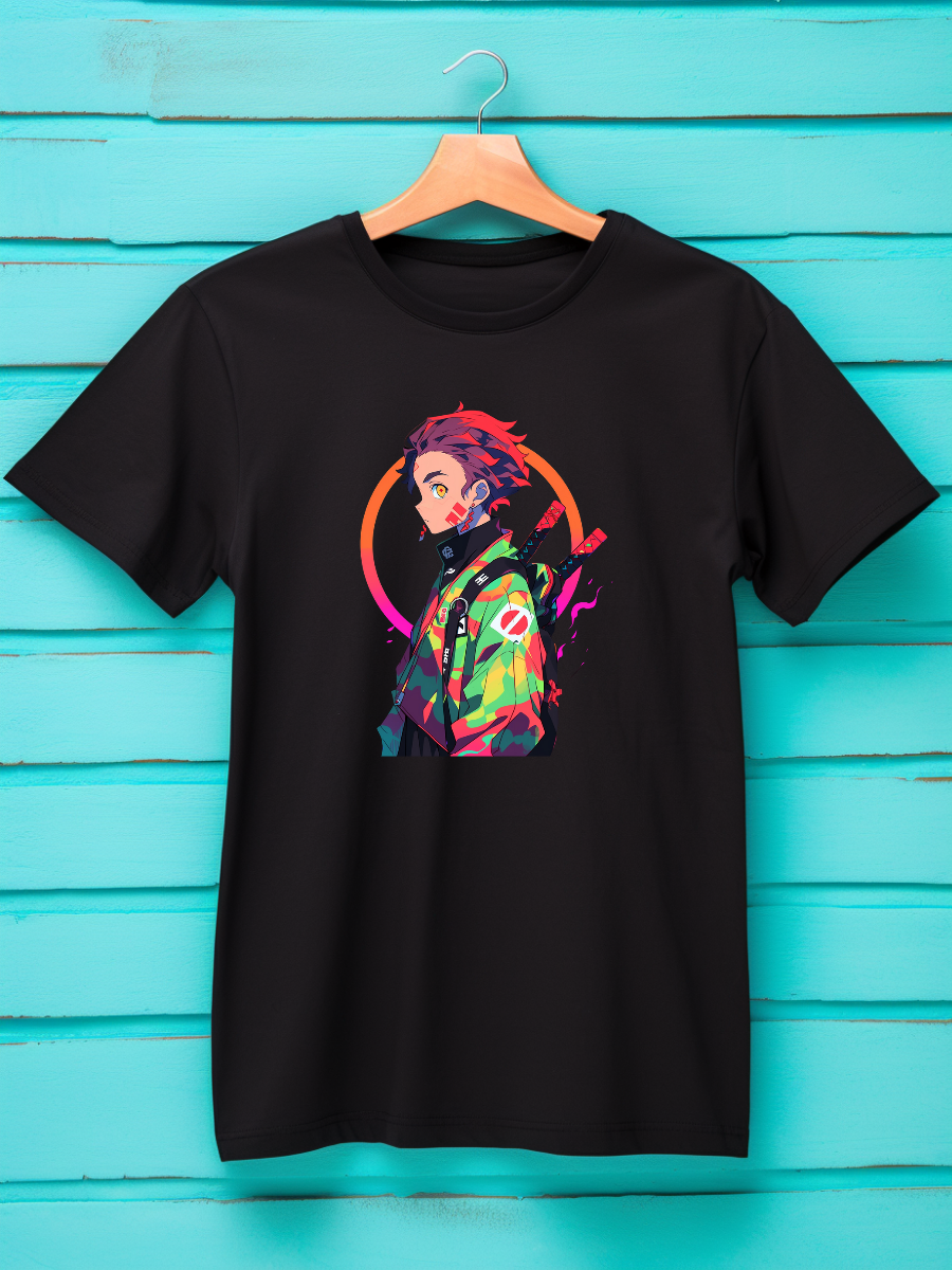 Tanjiro Black Printed T-Shirt 265