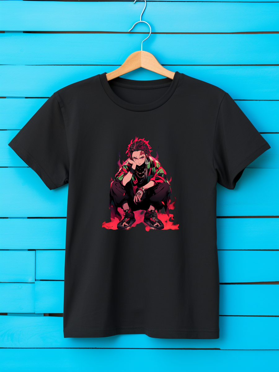 Tanjiro Black Printed T-Shirt 271