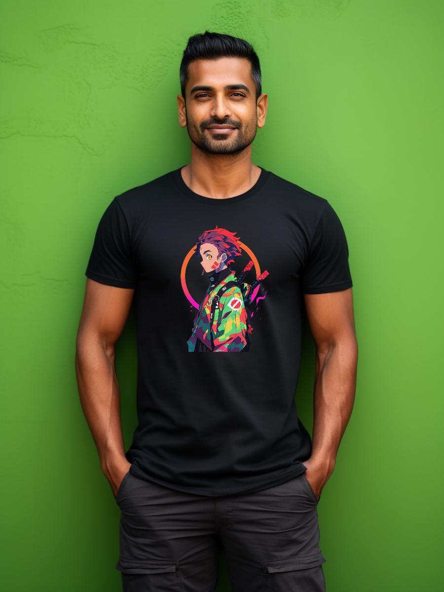 Tanjiro Black Printed T-Shirt 265