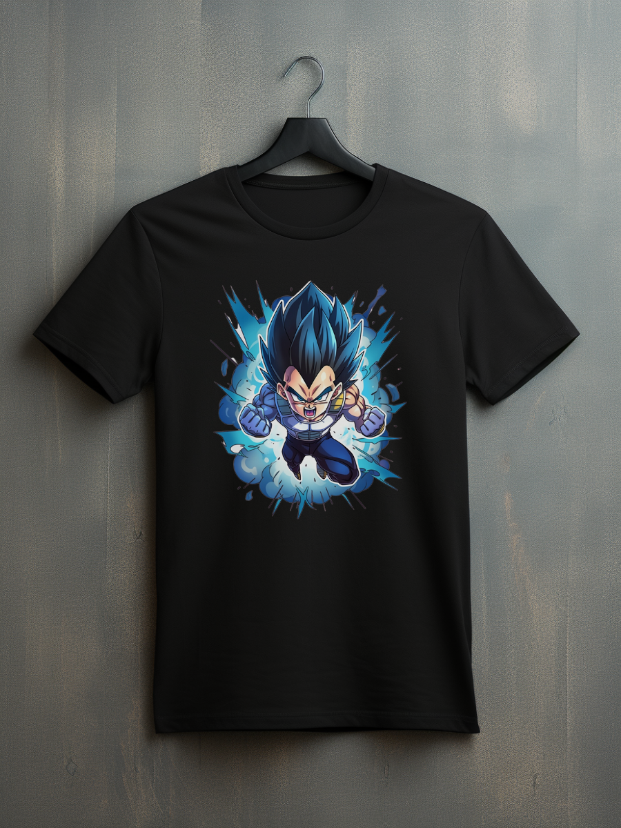 Vegeta Black Printed T-Shirt 27