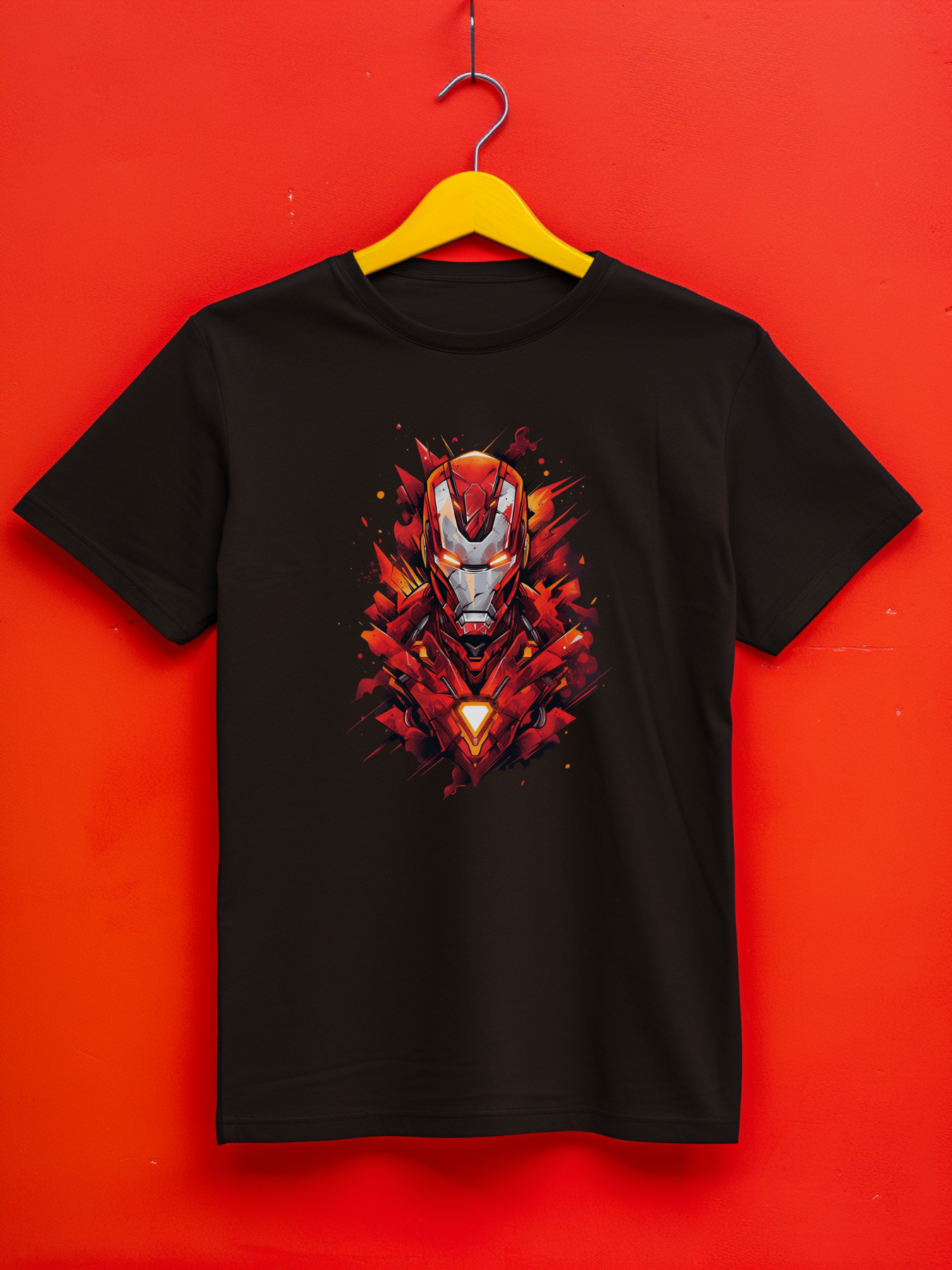Ironman Black Printed T-Shirt 369
