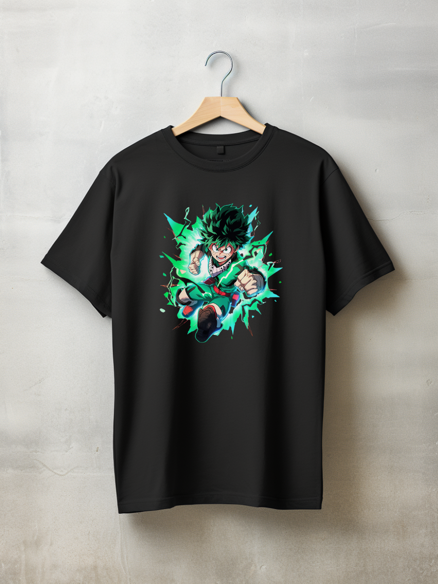 Deku Black Printed T-Shirt 45