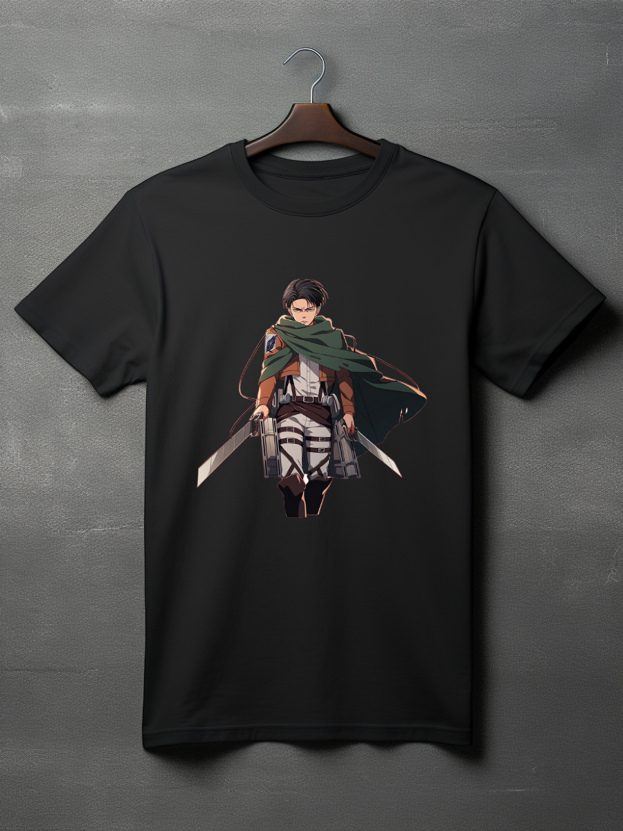 Eren Jaeger Black Printed T-Shirt 50