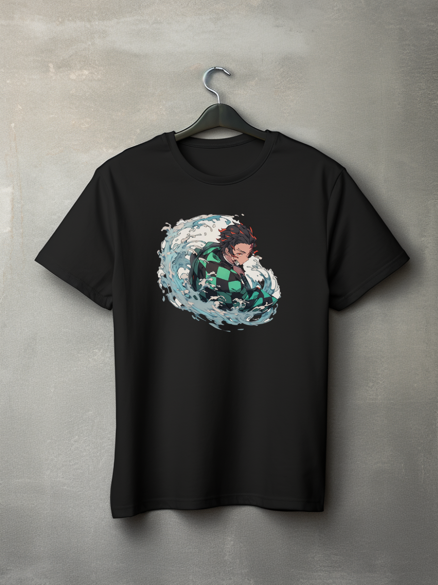 Tanjiro Black Printed T-Shirt 16