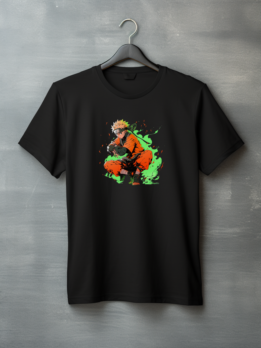 Naruto Black Printed T-Shirt 223