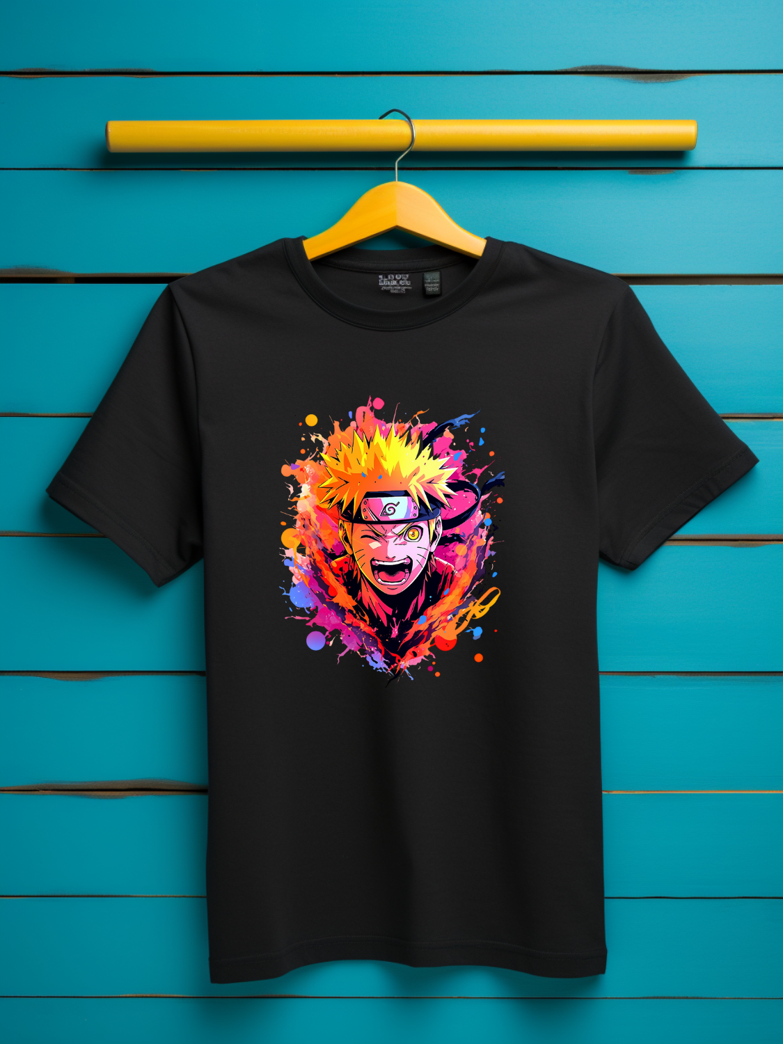 Naruto Black Printed T-Shirt 461