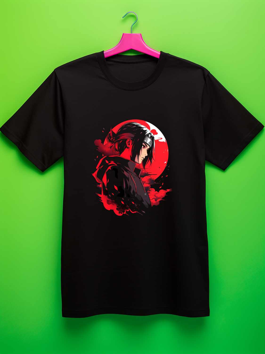 Itachi Black Printed T-Shirt 466