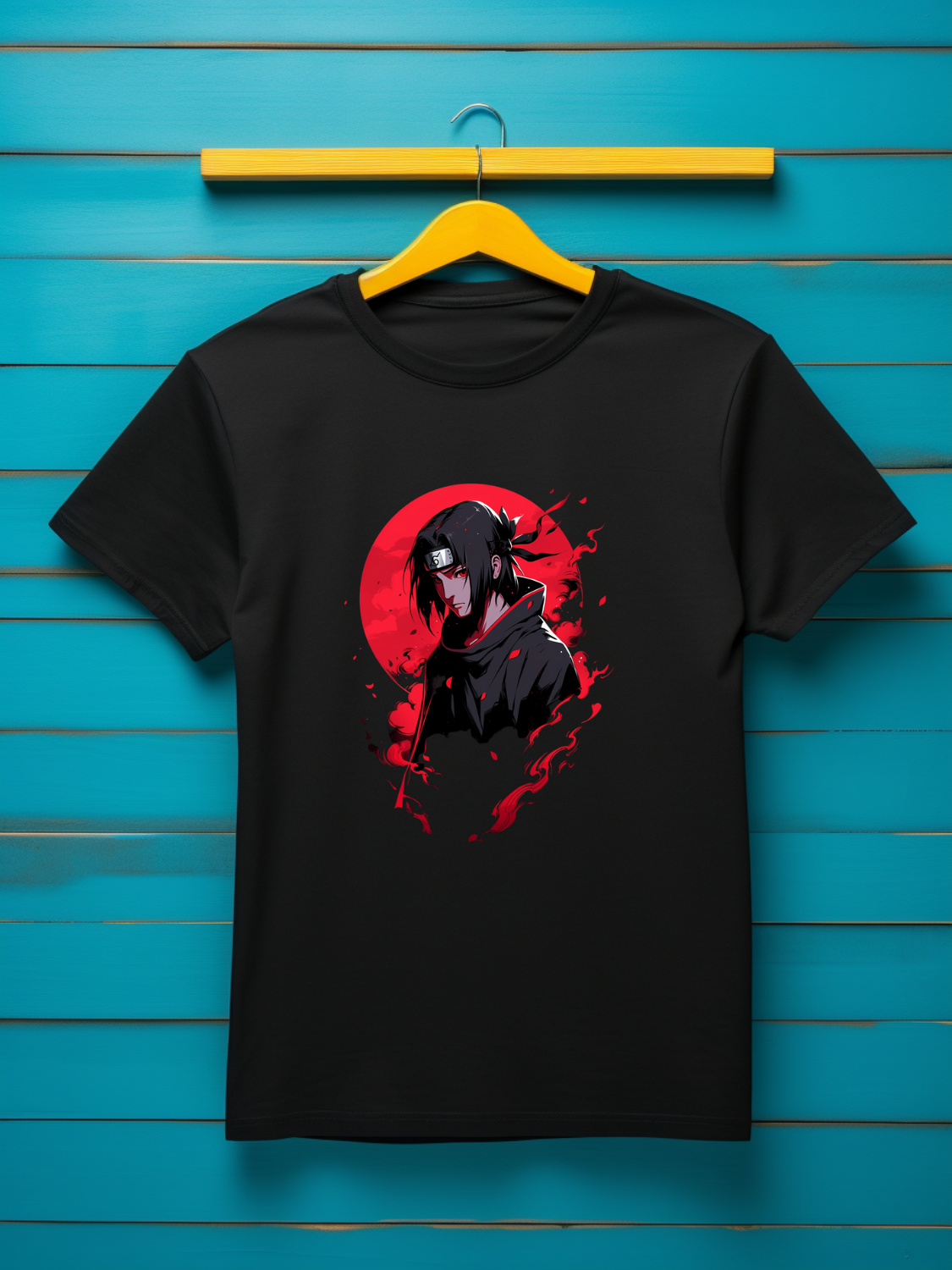 Itachi Black Printed T-Shirt 468