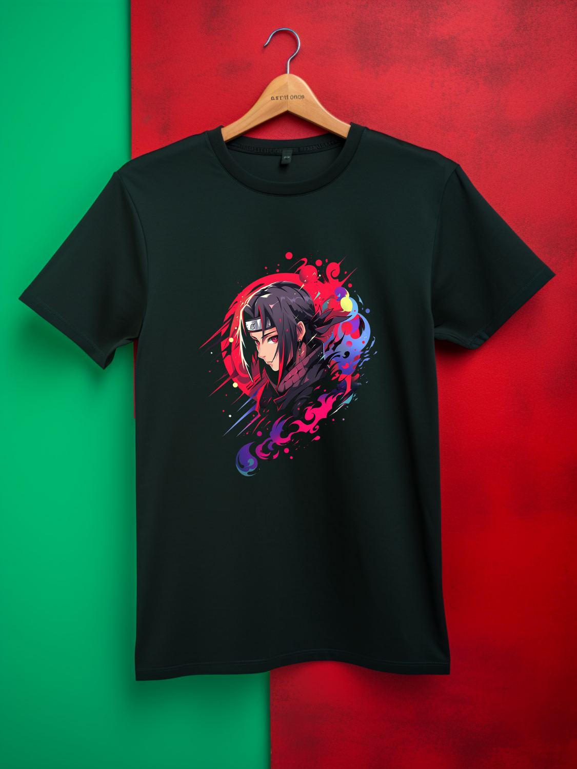 Itachi Black Printed T-Shirt 469