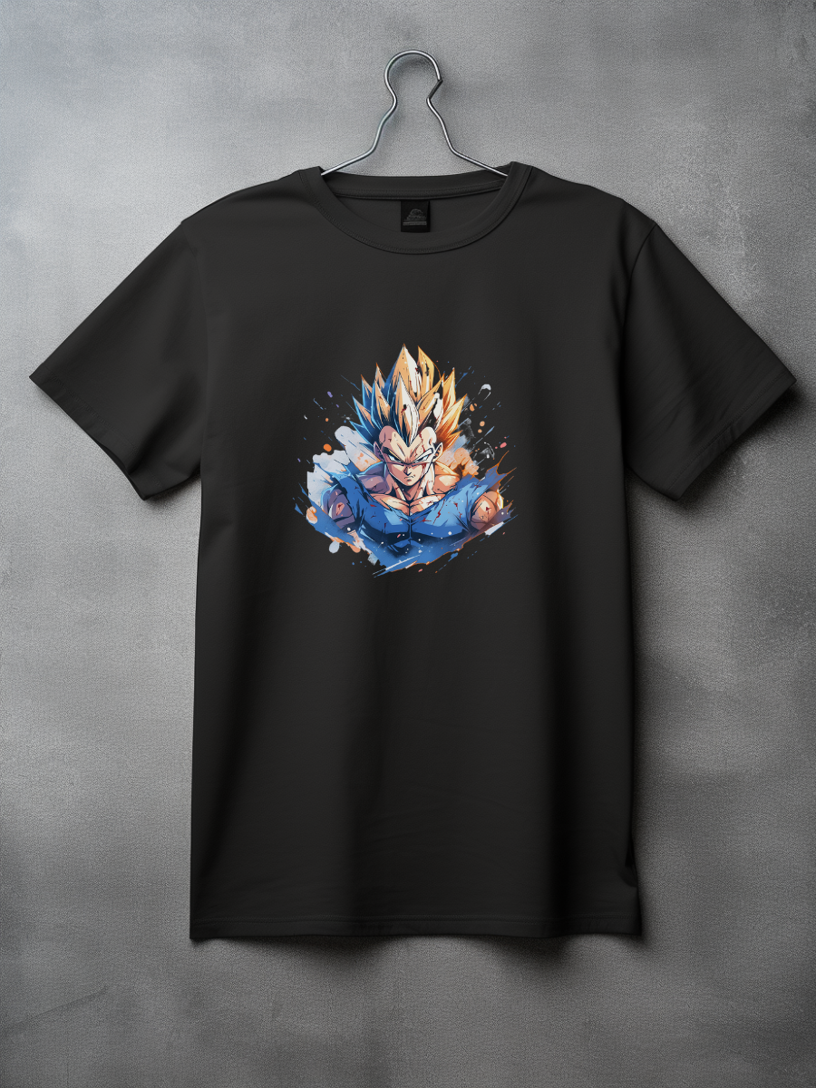 Vegeta Black Printed T-Shirt 135