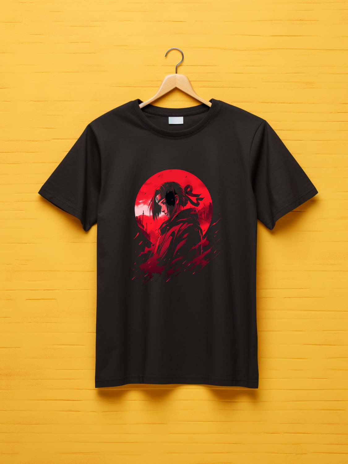 Itachi Black Printed T-Shirt 470