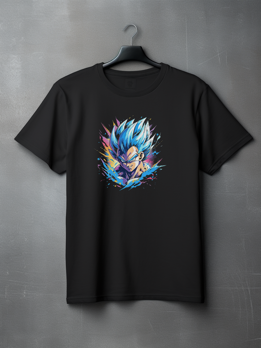 Vegeta Black Printed T-Shirt 136