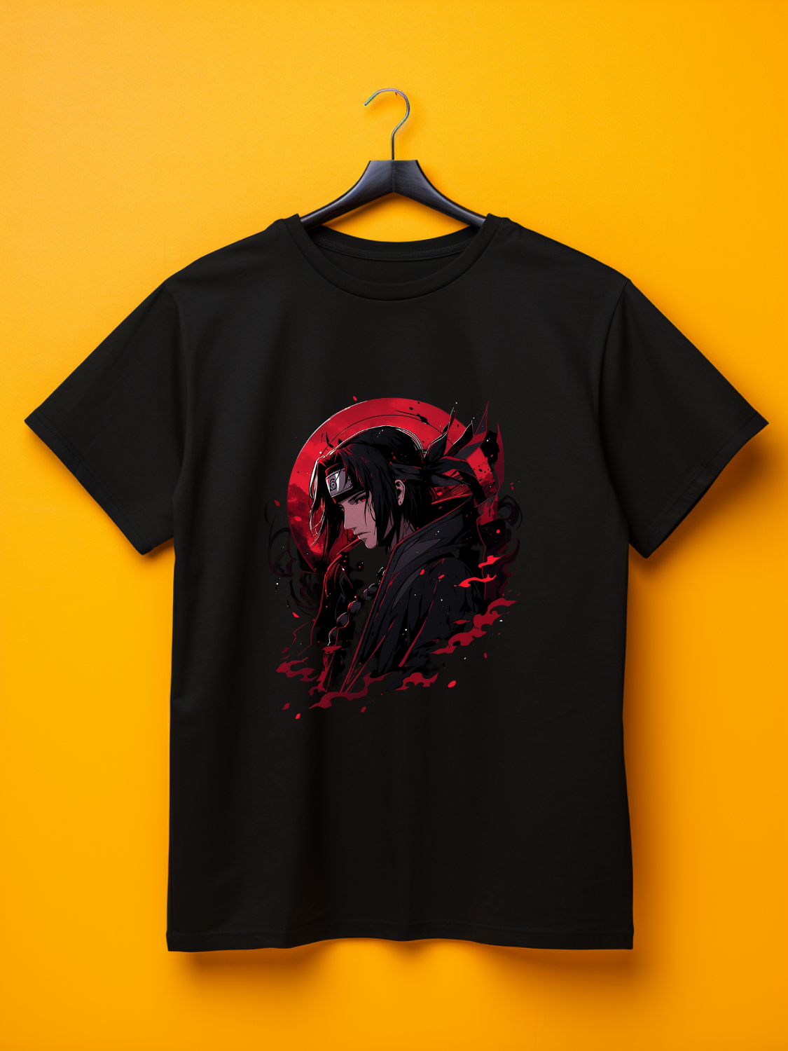 Itachi Black Printed T-Shirt 469