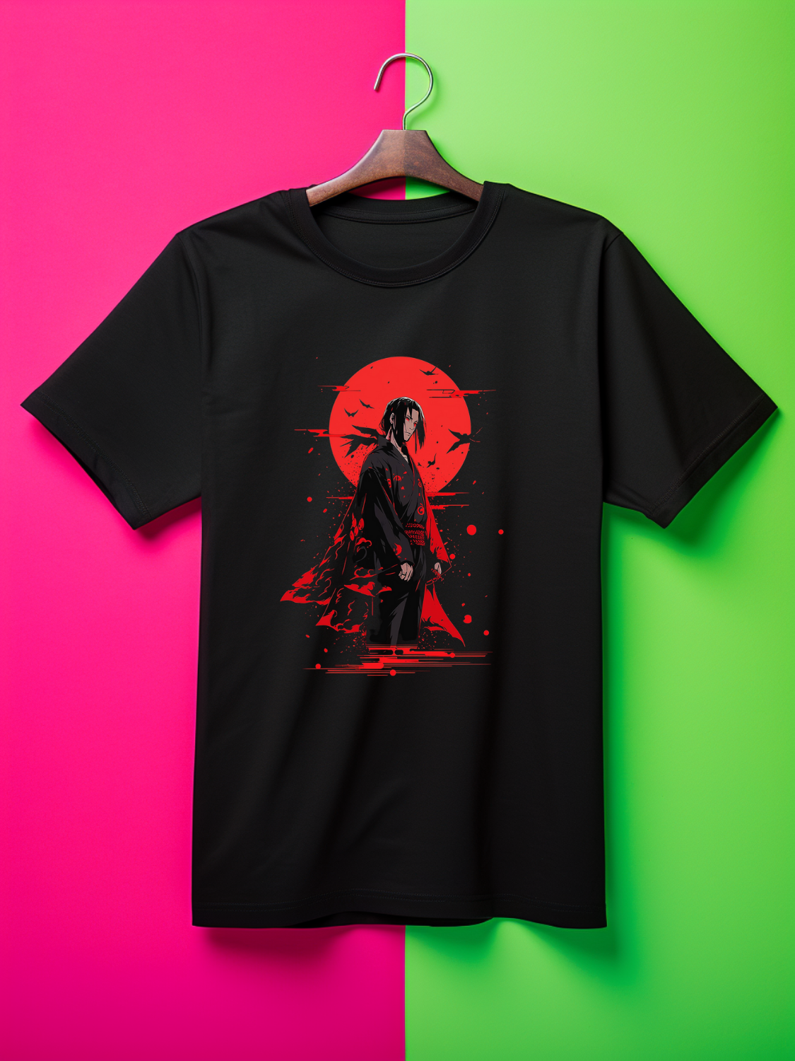 Itachi Black Printed T-Shirt 444