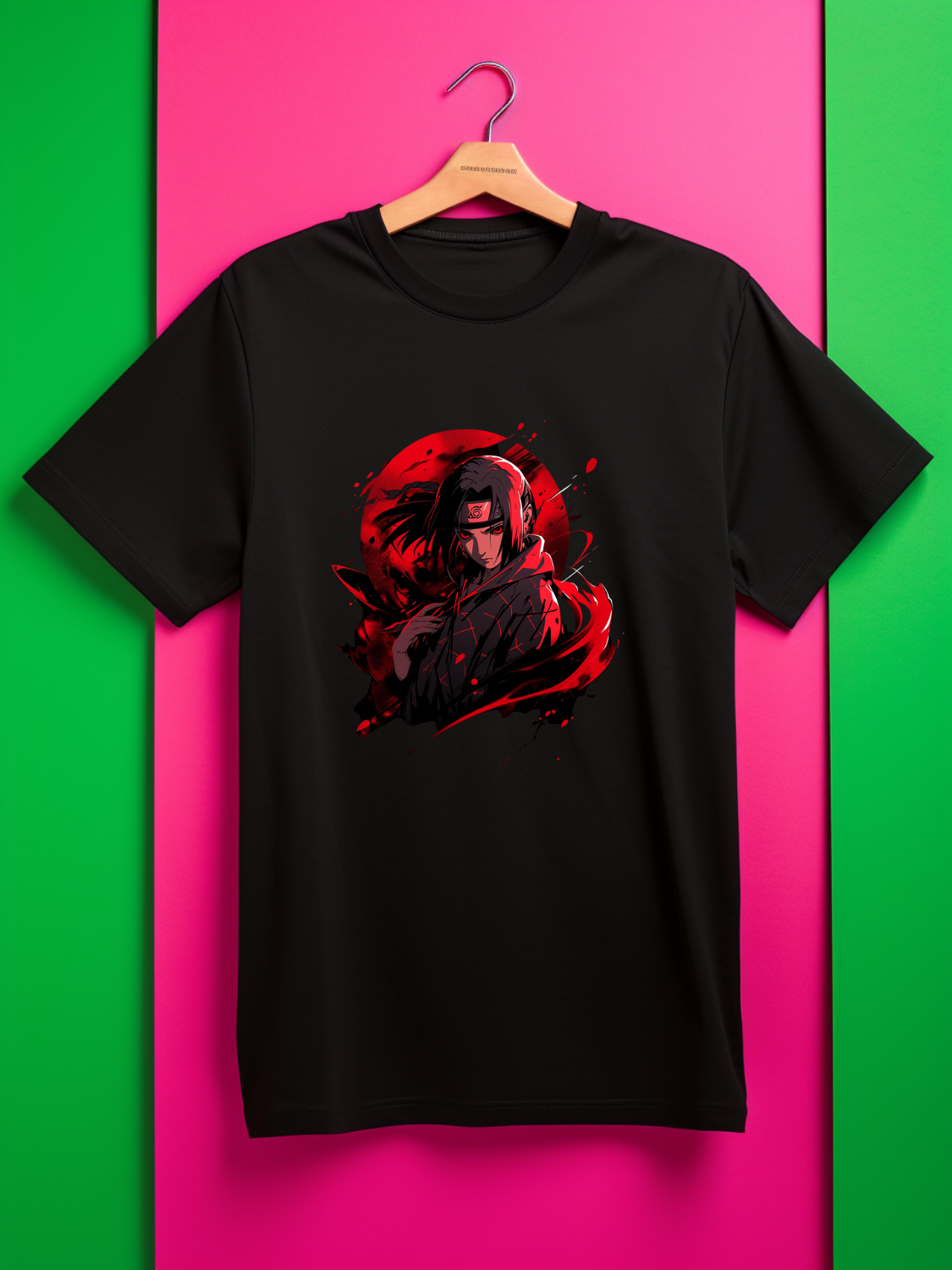 Itachi Black Printed T-Shirt 445