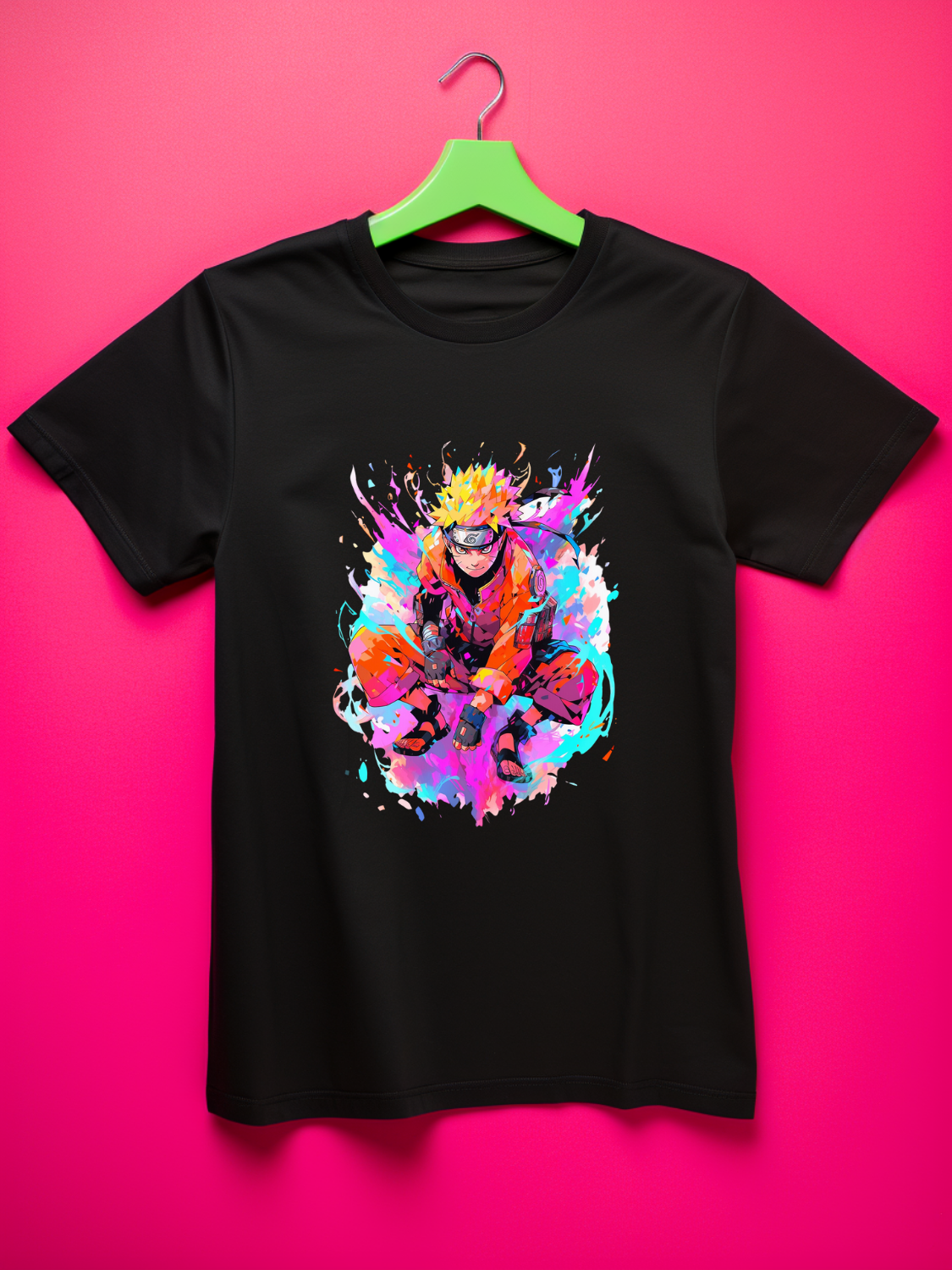 Naruto Black Printed T-Shirt 447