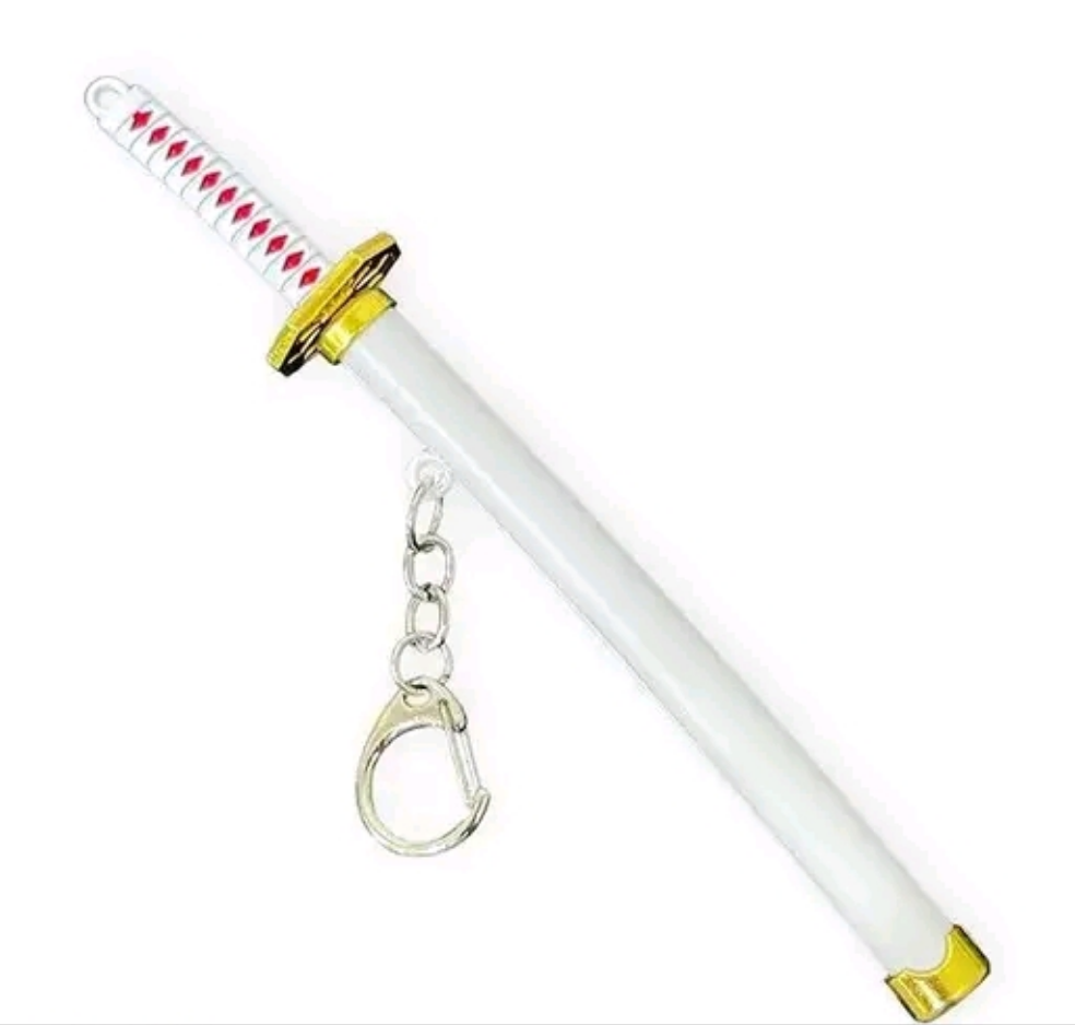 Katana Keychain White