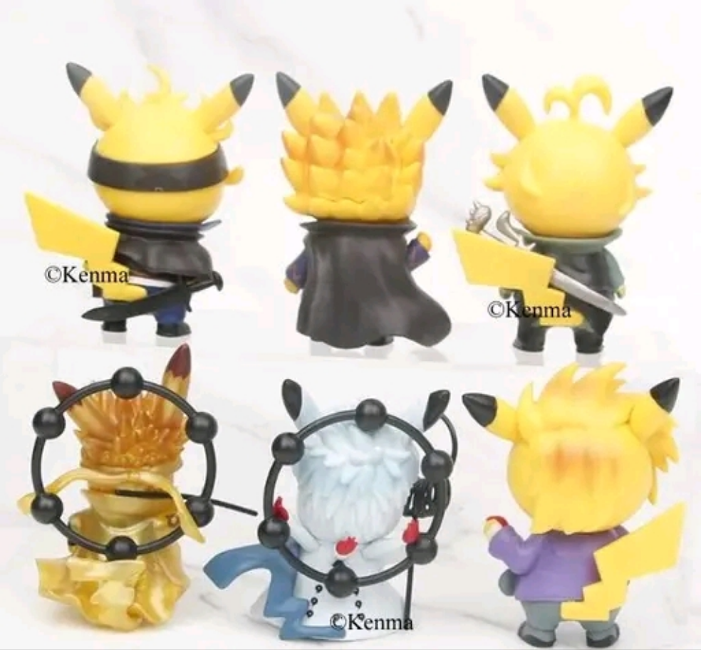 Pikachu x Naruto Premium Toy Set 6 pieces