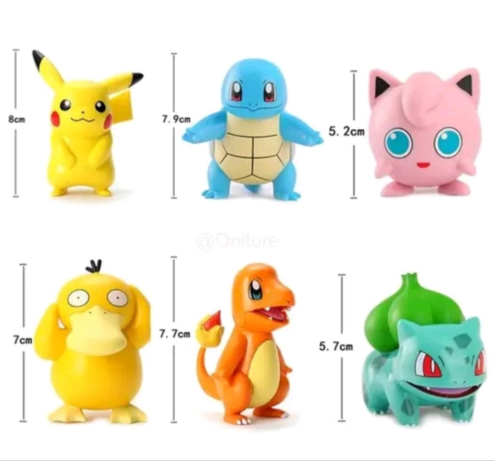 Pokemon Toy Set 6 pieces