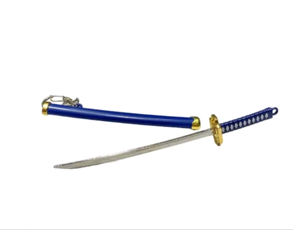 Katana Keychain Blue