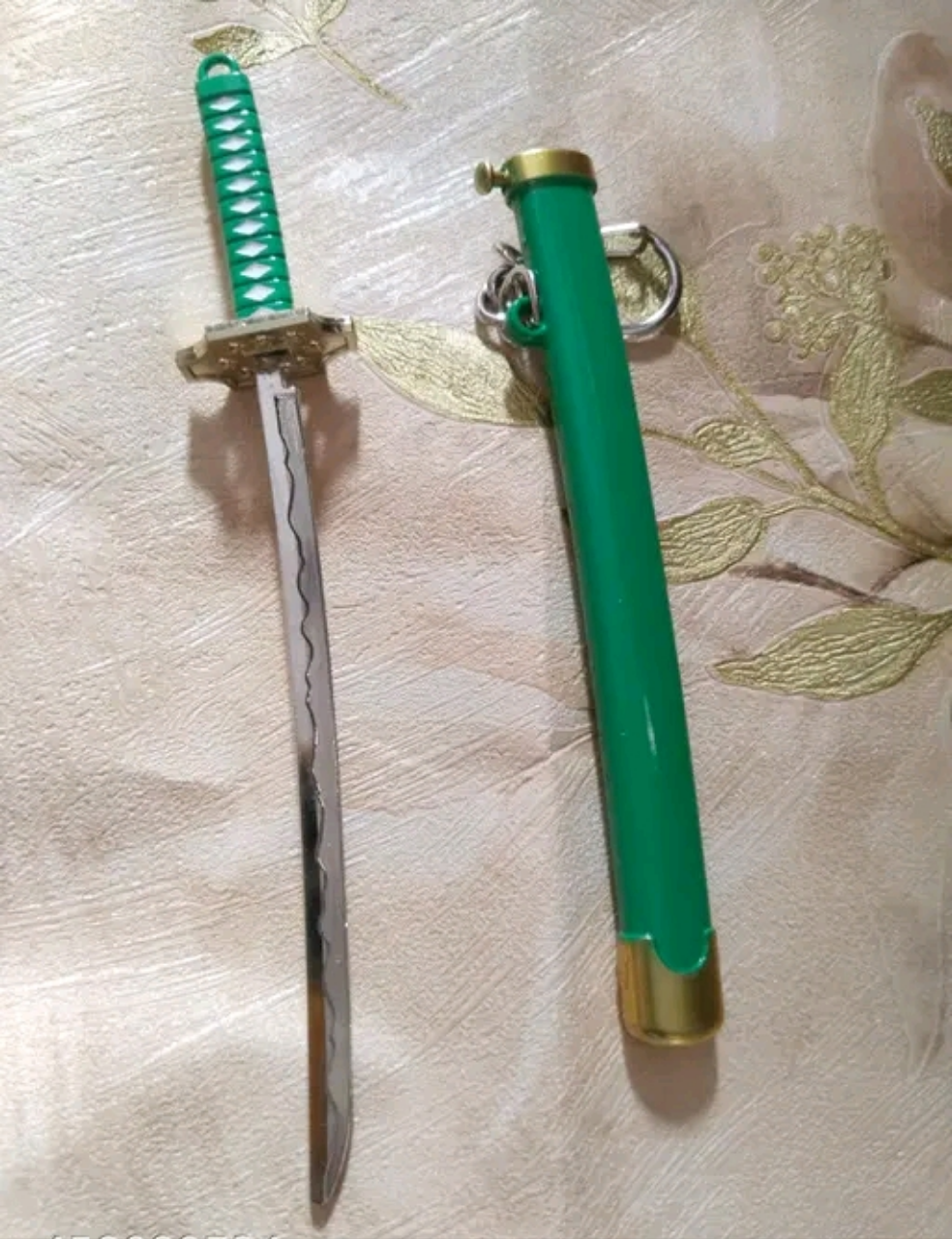 Katana Keychain Green