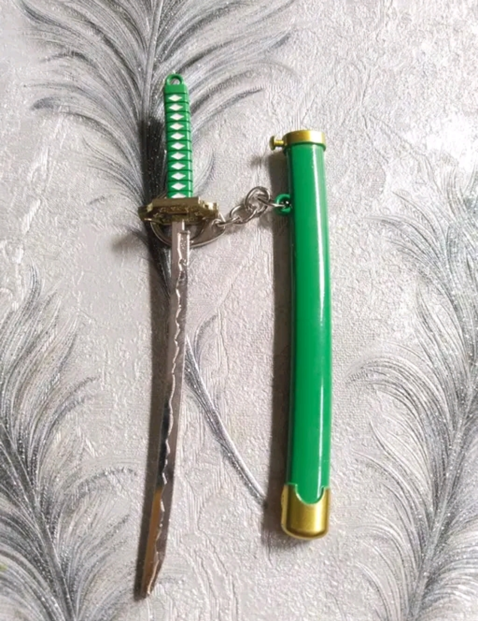 Katana Keychain Green