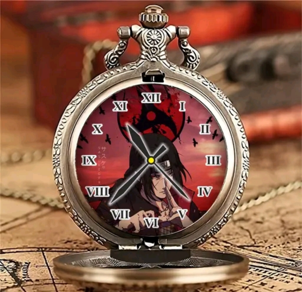 Itachi Hidden Leaf Pocket Watch