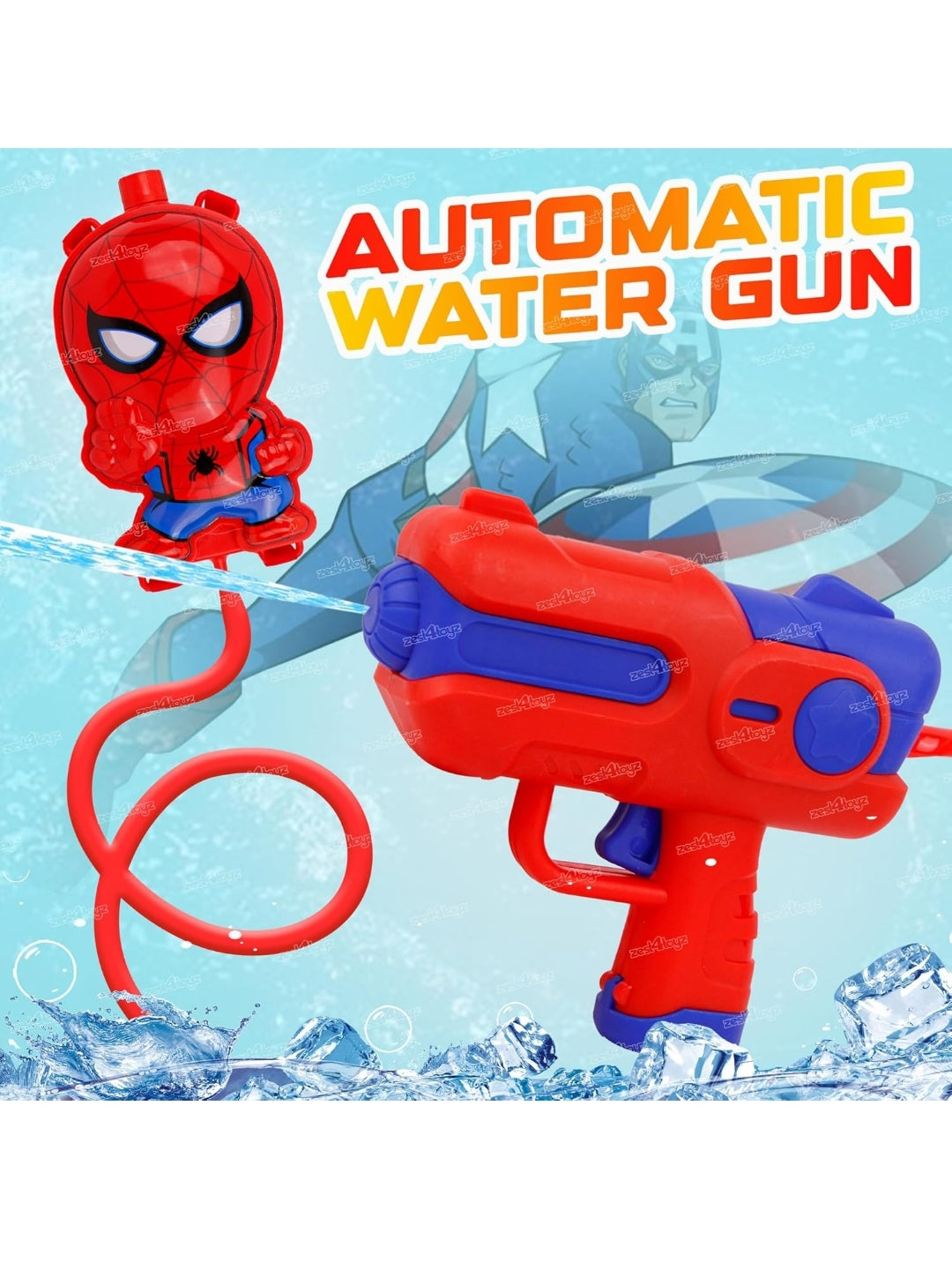 Spiderman Electric Pichkari (Premium) with Water Tank