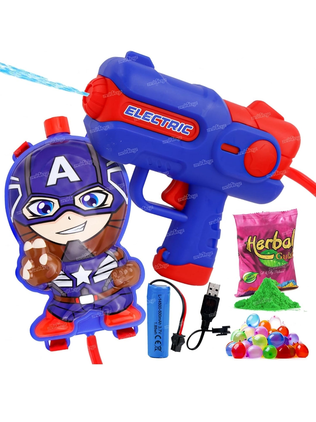 Captain America Electric Pichkari (Premium) with Water Tank