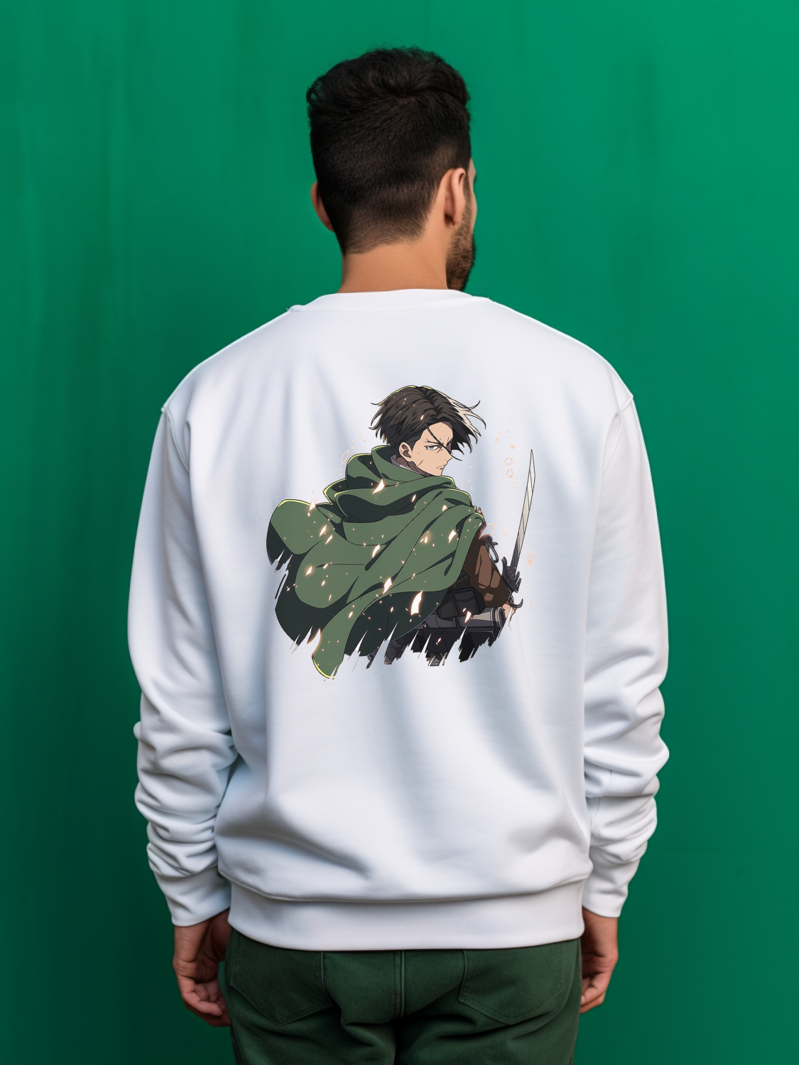 Captain Levi White Sweatshirt 39