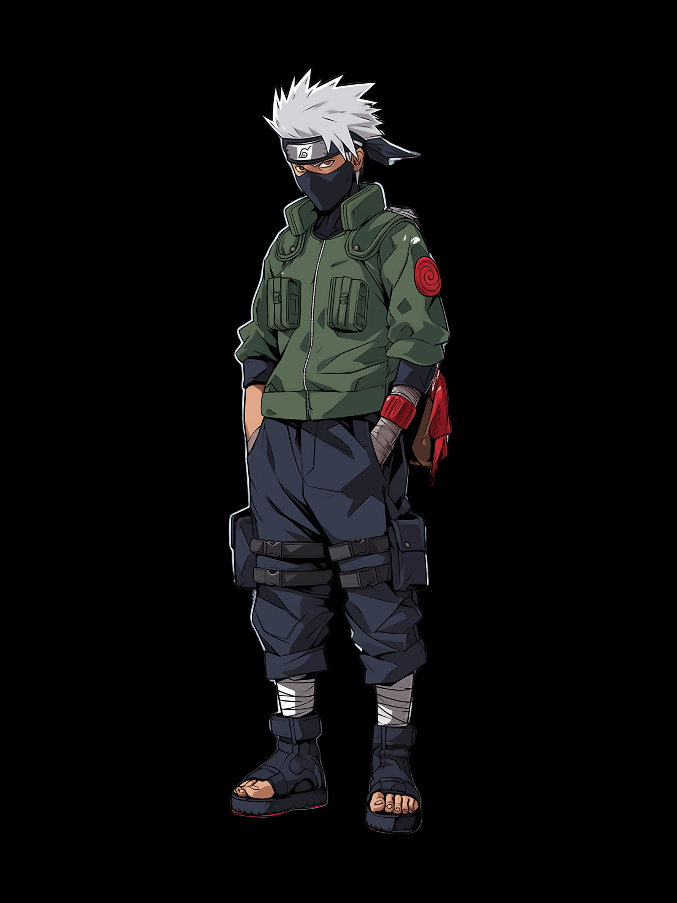 Kakashi Back Print Hoodie 1