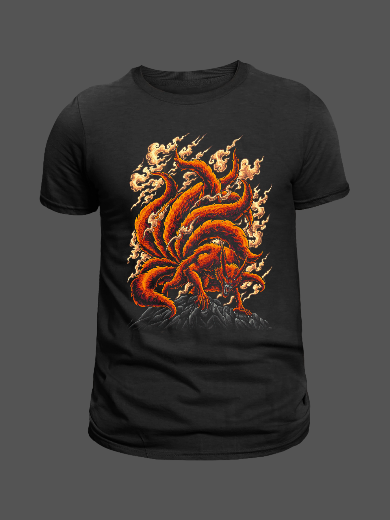 Kurama Premium Oversized T-Shirt Black 15