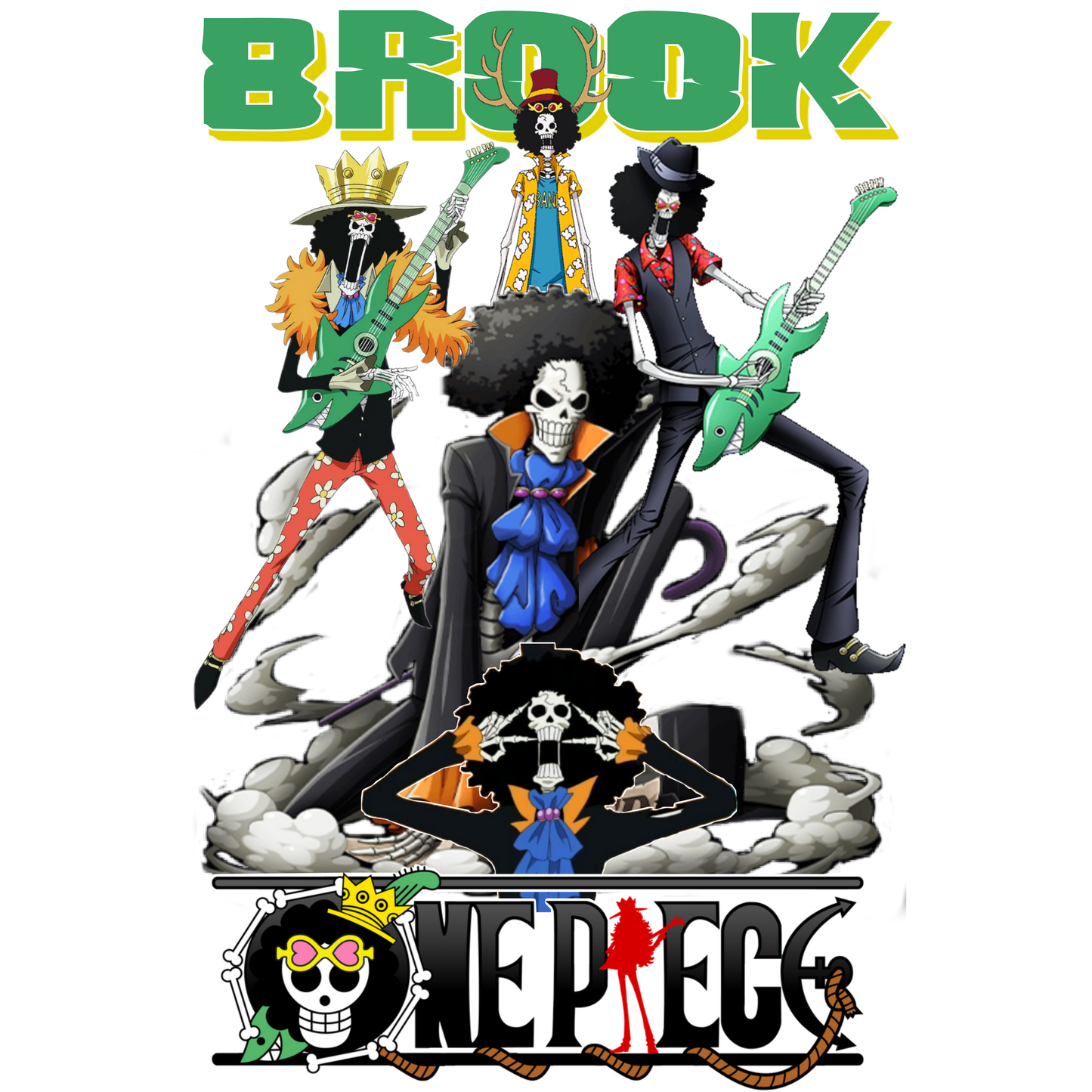 Brook One Piece Premium Oversized T-Shirt Black July'25