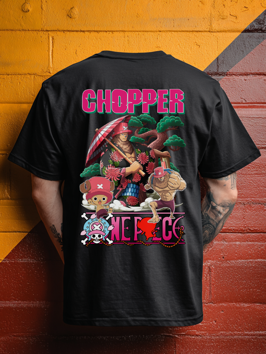 Chopper One Piece Premium Oversized T-Shirt Black July'25